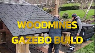 Gazebo Build in WalesFinished in a day gazebo outdoorliving carpentry wales hottubs uk [upl. by Nyleak]