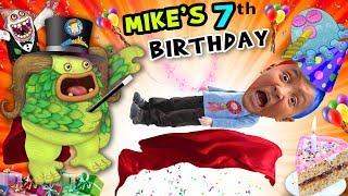 Mikes 7th Birthday A Magically Monsterific Party Celebration FUNnel V BDay Vlog [upl. by Necila]