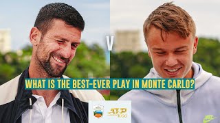 ATP Tennis Stars Decide The BestEver Play In Monte Carlo [upl. by Eladal857]