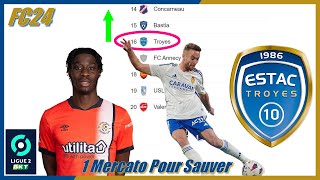 1 MERCATO POUR SAUVER ESTAC TROYES SUR FC 24 [upl. by Pansy]