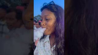 Girls having fun with Nitrogen smoke biscuits😄🌷😍 shorts foodlover shortsfeed shortvideo [upl. by Noorah488]