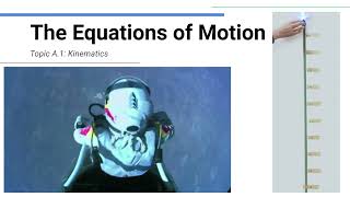 The Equations of Motion  IB Physics [upl. by Essenaj]