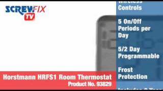 Screwfix Horstmann HRFS1 Programmable Room Thermostat [upl. by Accisej387]