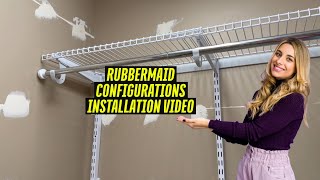 Rubbermaid Configurations Installation Video  DIY Closet Upgrade [upl. by Fortune]