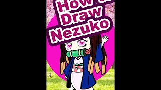 How to Draw Nezuko Kamado  Posca pen paint marker tutorial on paper shorts [upl. by Oribella]