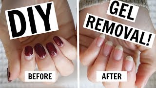 AtHome Gel Manicure Removal  NO FOILS NO DAMAGE [upl. by Zumwalt]