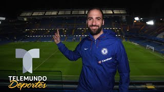 Espectacular bienvenida del Chelsea a Gonzalo Higuaín  Premier League  Telemundo Deportes [upl. by Ecinhoj]