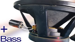 How to increase bass using capacitor 2 bass boost tips for the simplest speaker [upl. by Asfah]