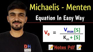 Michaelis Menten Equation In Hindi  Biochemistry  By Dadhich Sir [upl. by Sucramd]