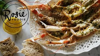 Grilled Langoustines with Garlic amp Parsley Butter  Rosie Foodie [upl. by Oremodlab175]