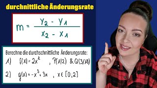 Die durchschnittliche Änderungsrate mit dem Differenzenquotient berechnen  einfach erklärt [upl. by Anselm]