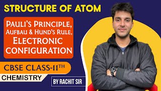 Structure of Atom  Paulis Principle Aufbau amp Hunds Rule  Class11  exam cbse [upl. by Delmor]