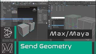 Quick Tip  3ds Max  Maya  Send Geometry [upl. by Gignac]