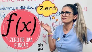 ZERO DE UMA FUNÇÃO AFIM  PRIMEIRO 1º GRAU \Prof Gis  AULA 4 [upl. by Tris905]