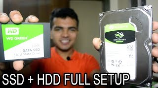 Installing Windows To SSD  HDD  SSD Install Together Full Setup  Making Computer Extremely Fast [upl. by Enelam]