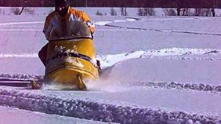 1968 Skidoo Olympique 250 in deep snow 1 [upl. by Frederico]