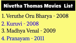 Nivetha Thomas Movies List Actress [upl. by Ahseined479]