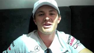 Nico Rosberg RennAnalyse für seine Fans  Europa GP 2011 Valencia [upl. by Amsaj]