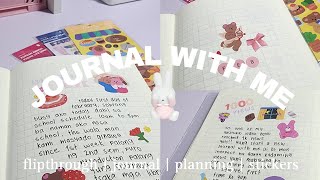 ☁️ journal with me  a6 midori  flipthrough  relaxing ˚୨୧⋆ ˚｡⋆ [upl. by Lytton]