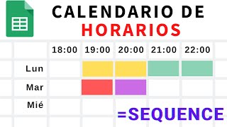 Sistema de turnos con SECUENCIAS AUTOMÁTICAS de fechas y números en Excel y Google Sheets [upl. by Macur]