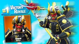 NEW LEGENDARY FORTNITE SHOGUN SKIN GAMEPLAY with MY LITTLE BROTHER [upl. by Kenimod870]