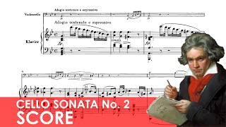 BEETHOVEN Cello Sonata No 2 in G minor Op 5 No 2 Score [upl. by Ettennek]