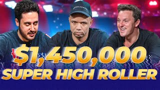 1450000 Super High Roller Ivey  Mateos  Tricket  Phua Final Table Poker Drama [upl. by Kempe902]