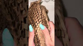 ASMR Honeycomb Wrapping Paper Tapping Sounds  shorts asmr [upl. by Eelinej]