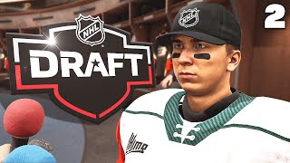 THE 1 PICK IN THE NHL DRAFT NHL 22 BE A PRO 2 [upl. by Ecadnac]