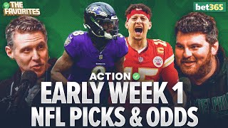 Way Too Early NFL Week 1 Betting Odds amp Picks  NFL Picks amp Predictions  The Favorites [upl. by Eseilenna]