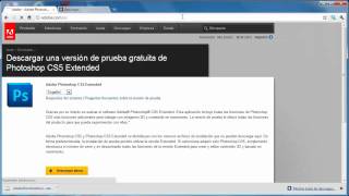 Cómo descargar adobe photoshop cs5 [upl. by Eddra322]