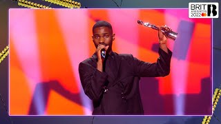 Dave wins Best Hip HopRapGrime Act  The BRIT Awards 2022 [upl. by Nauqat]