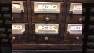 quotOLD SCHOOLquot Library Card Catalog [upl. by Dunc]