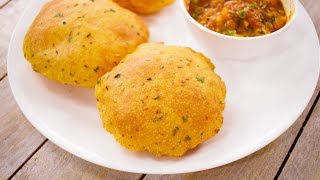 करारी आलू की पूरी की रेसिपी  aloo puri  potato alu flavor poori tiffin recipe  CookingShooking [upl. by Lau719]