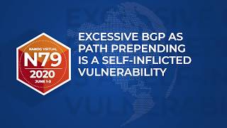 Excessive BGP AS Path Prepending is a Self Inflicted Vulnerability [upl. by Lleryt]