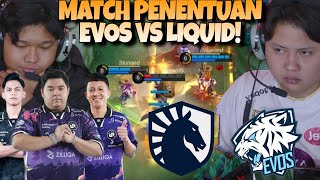 MATCH PENENTUAN POINT UNTUK EVOS  MENEGANGKAN COK  EVOS VS LIQUID MATCH 3  MPL S14 [upl. by Adiuqal]