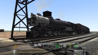 Train Simulator 2014 HD EXCLUSIVE MSTS UP 9000 Drags 58 Car Autorack Train Up Sherman Hill [upl. by Nevur]