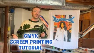 CMYK Screen Printing Tutorial 160 mesh [upl. by Assin]