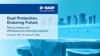 BASF  Acronal® 7802 and Acronal® 7801 a rising damp and efflorescence solution [upl. by Odrude528]