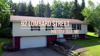 92 Lombard St Presque Isle Maine 04769  Aroostook County Ranch with 3 Bedrooms and 25 Bathrooms [upl. by Eimot]