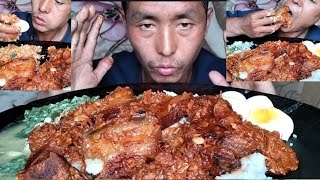 Smoked Pork with AxoneYam Curry4 Egg Hokai Naga Vlog Naga mukbang Northeast [upl. by Libys]