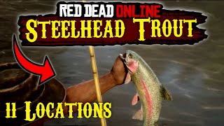 Steelhead Trout 11 Best Locations in Red Dead Online Guide and Tips [upl. by Pat]