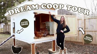 OUR DREAM CHICKEN COOP  Minimal Care Poultry Housing  DIY Efficient Design for Backyard Homestead [upl. by Lark]