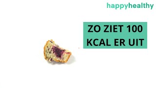 ZO WEINIG  Zó ziet 100 kcal van een product er uit [upl. by Haile133]