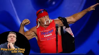 Hulk Hogan Hulks Up RNC Crowd With TrumpAMania [upl. by Rehtae30]