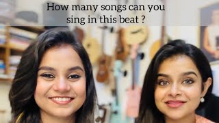 How many songs can you sing in this beat   Antara Ankita  Nandy Sisters [upl. by Qiratla]