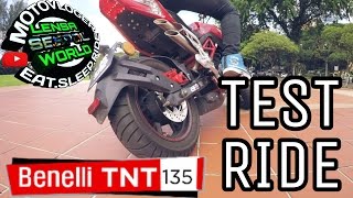 184 TEST RIDE BENELLI TNT 135  MOTOVLOGMALAYSIA [upl. by Ekyt]