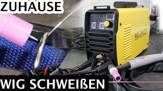 Das WIG Schweißgerät für Zuhause  WE 201PW von Weldinger TEST und Erfahrungsbericht [upl. by Emmeline]