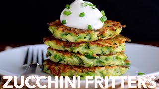 How To Make Easy Zucchini Fritters  Must Try Recipe [upl. by Sihunn]