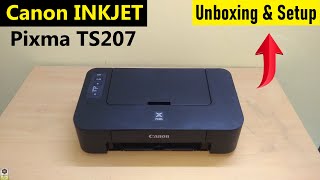 Canon Pixma TS207 Single Function Inkjet Printer Unboxing amp Review  Best for Home Budget Printer [upl. by Brantley]